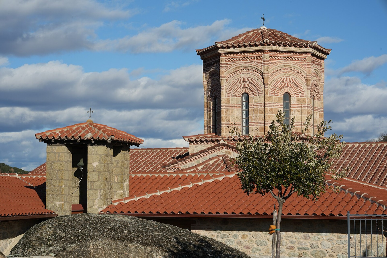 Holy Trinity Monastery perched on a Meteora pillar